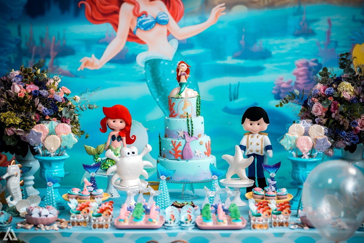 Aniversário Infantil Pequena Sereia Alex Jardim Fotografia Fotógrafo Resende Itatiaia Penedo Porto Real Quatis Barra Mansa Volta Redonda Buffet Pintou Alegria