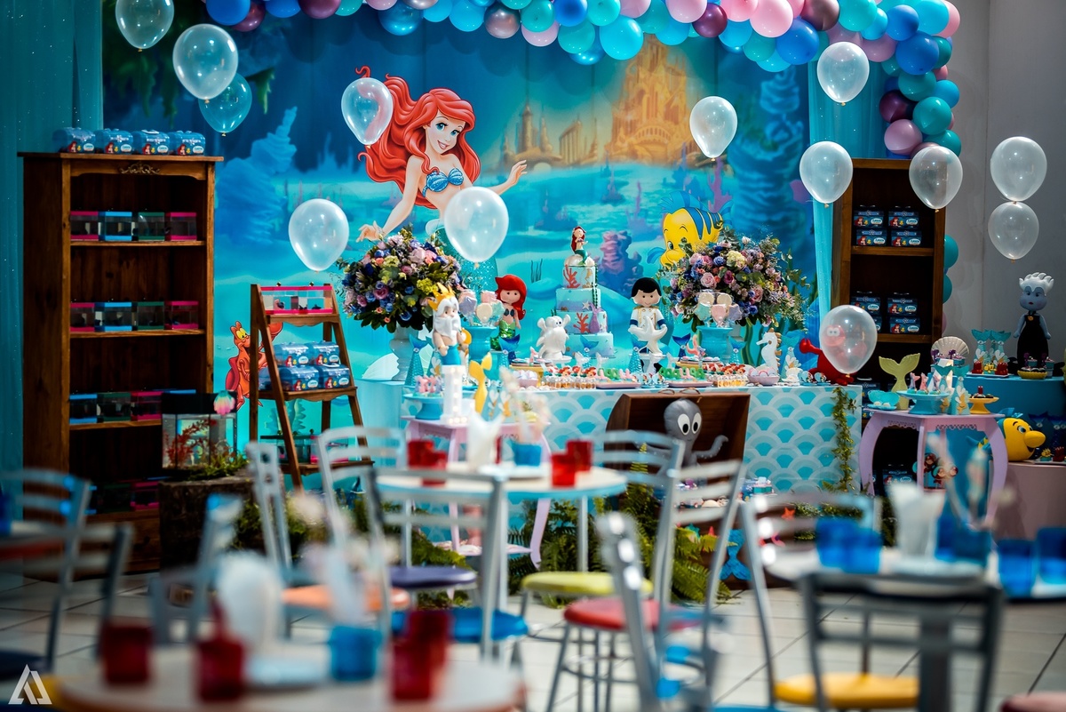 Aniversário Infantil Pequena Sereia Alex Jardim Fotografia Fotógrafo Resende Itatiaia Penedo Porto Real Quatis Barra Mansa Volta Redonda Buffet Pintou Alegria