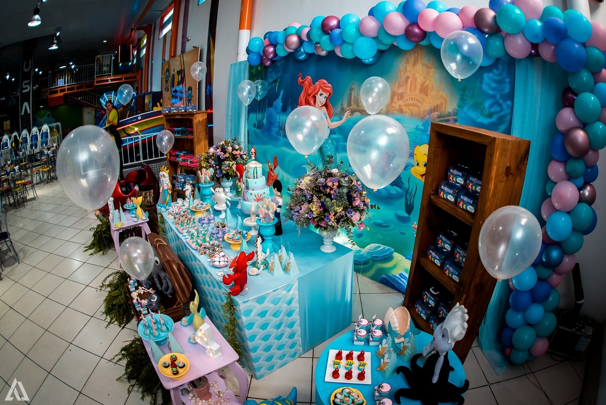 Aniversário Infantil Pequena Sereia Alex Jardim Fotografia Fotógrafo Resende Itatiaia Penedo Porto Real Quatis Barra Mansa Volta Redonda Buffet Pintou Alegria