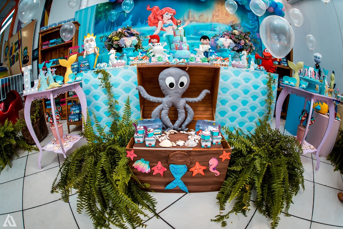 Aniversário Infantil Pequena Sereia Alex Jardim Fotografia Fotógrafo Resende Itatiaia Penedo Porto Real Quatis Barra Mansa Volta Redonda Buffet Pintou Alegria
