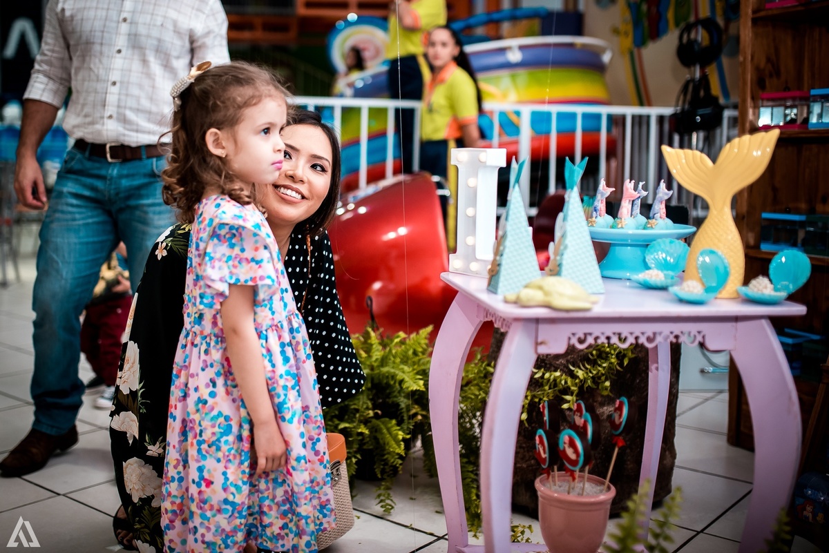 Aniversário Infantil Pequena Sereia Alex Jardim Fotografia Fotógrafo Resende Itatiaia Penedo Porto Real Quatis Barra Mansa Volta Redonda Buffet Pintou Alegria