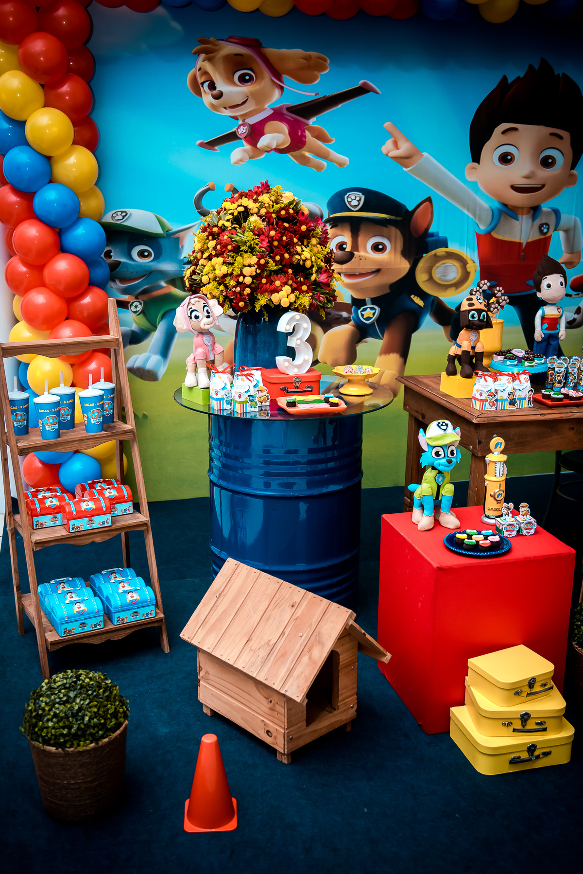 Aniversário Infantil Patrulha Canina Paw Patrol Alex Jardim Fotografia Fotógrafo Resende Itatiaia Penedo Porto Real Quatis Barra Mansa Volta Redonda Buffet Pintou Alegria Salão de Festas