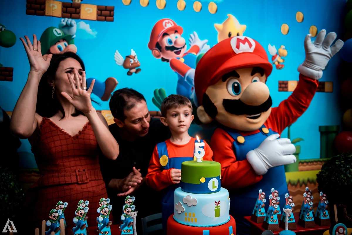 Aniversário Infantil Super Mario Bros Alex Jardim Fotografia Fotógrafo Resende Itatiaia Penedo Porto Real Quatis Barra Mansa Volta Redonda Buffet Pintou Alegria Meu Pé de Jambo La Belle Maison Lenas Buffet Salão de Festas