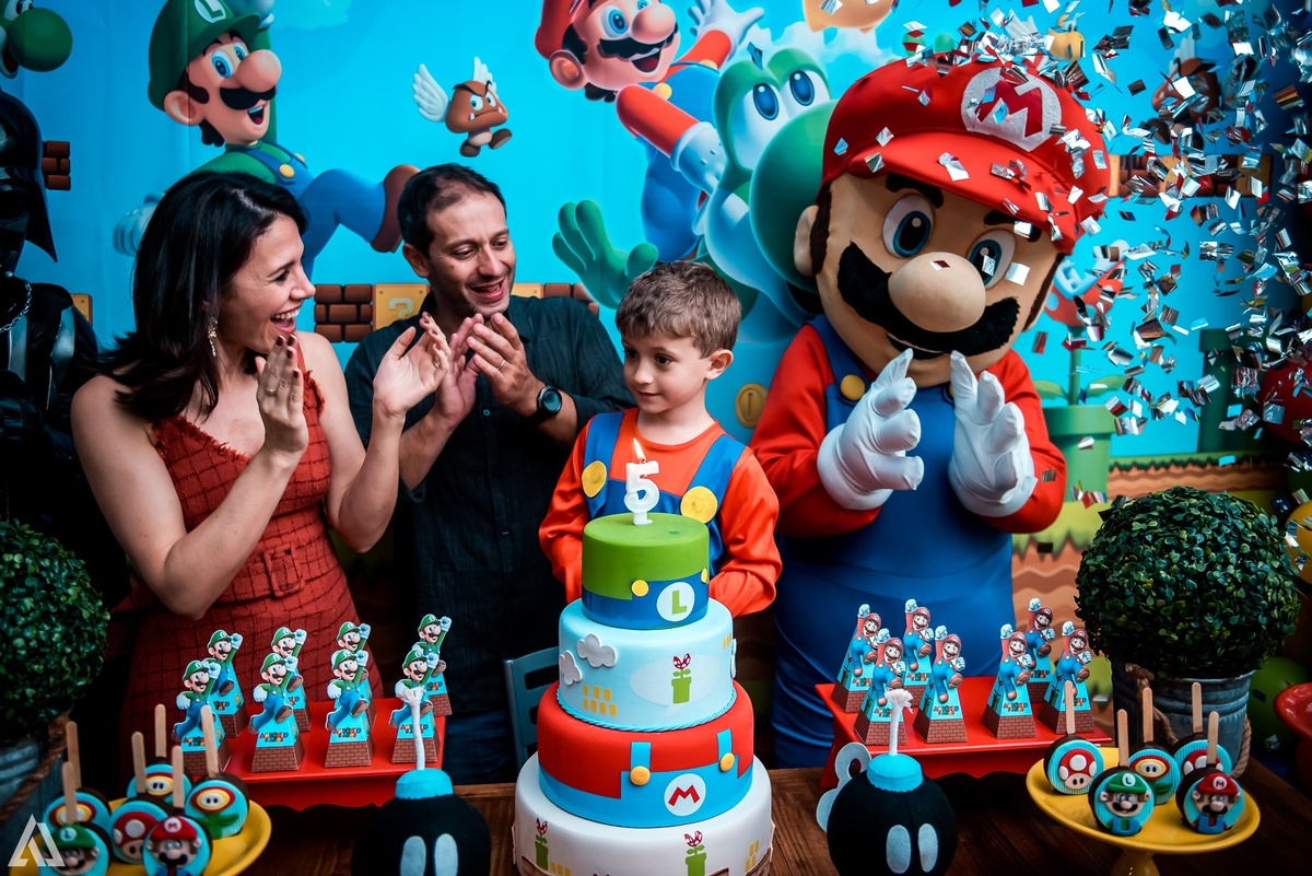 Aniversário Infantil Super Mario Bros Alex Jardim Fotografia Fotógrafo Resende Itatiaia Penedo Porto Real Quatis Barra Mansa Volta Redonda Buffet Pintou Alegria Meu Pé de Jambo La Belle Maison Lenas Buffet Salão de Festas
