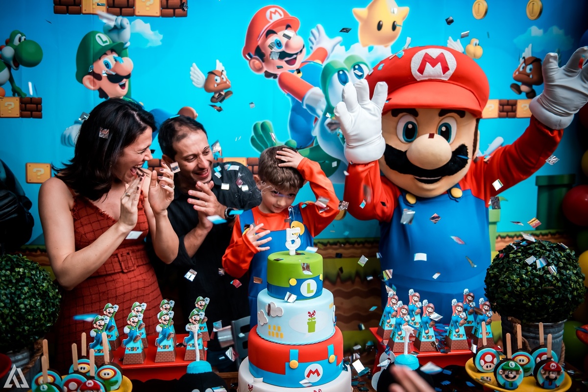 Aniversário Infantil Super Mario Bros Alex Jardim Fotografia Fotógrafo Resende Itatiaia Penedo Porto Real Quatis Barra Mansa Volta Redonda Buffet Pintou Alegria Meu Pé de Jambo La Belle Maison Lenas Buffet Salão de Festas