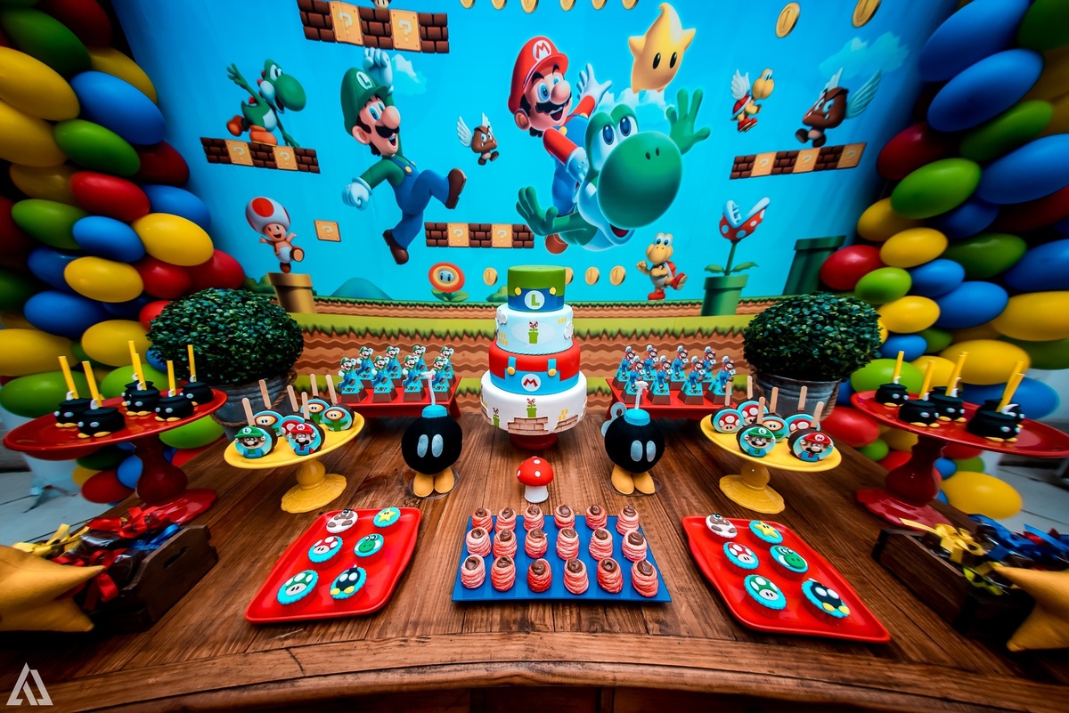 Aniversário Infantil Super Mario Bros Alex Jardim Fotografia Fotógrafo Resende Itatiaia Penedo Porto Real Quatis Barra Mansa Volta Redonda Buffet Pintou Alegria Meu Pé de Jambo La Belle Maison Lenas Buffet Salão de Festas