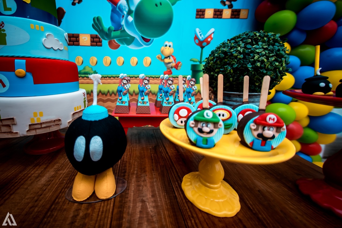 Aniversário Infantil Super Mario Bros Alex Jardim Fotografia Fotógrafo Resende Itatiaia Penedo Porto Real Quatis Barra Mansa Volta Redonda Buffet Pintou Alegria Meu Pé de Jambo La Belle Maison Lenas Buffet Salão de Festas
