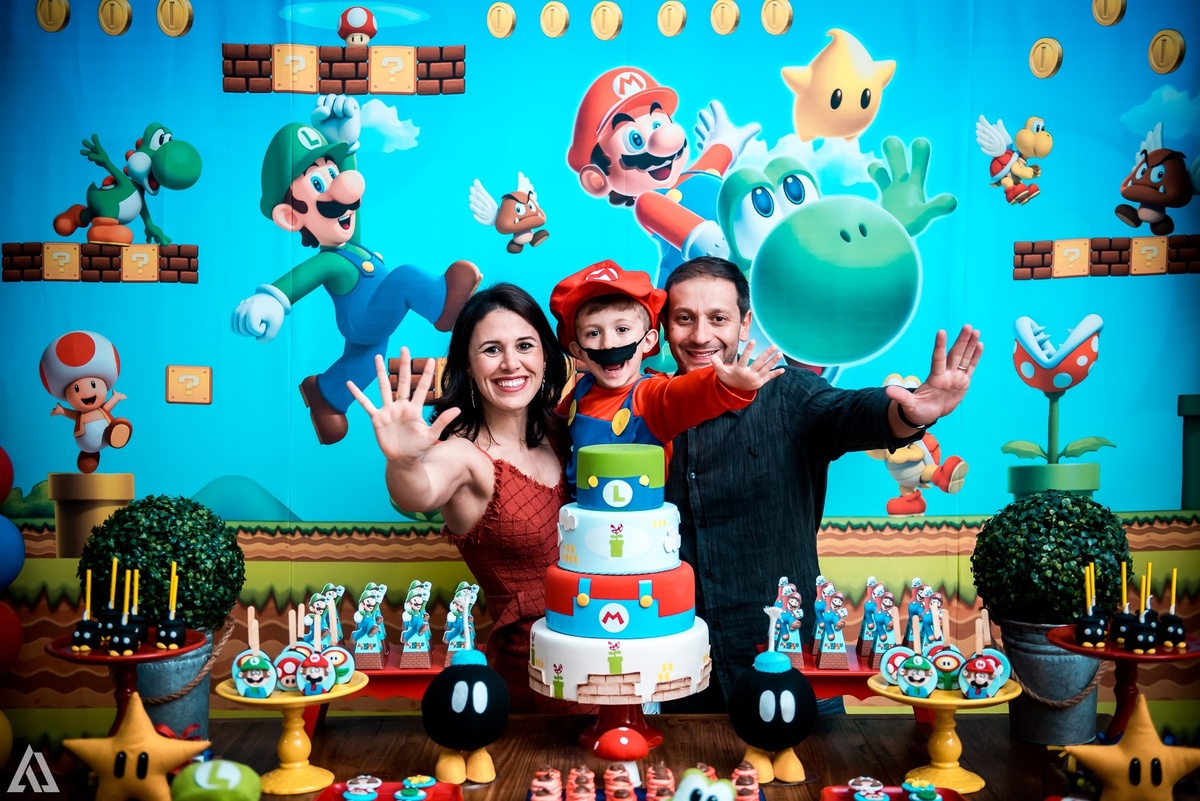 Aniversário Infantil Super Mario Bros Alex Jardim Fotografia Fotógrafo Resende Itatiaia Penedo Porto Real Quatis Barra Mansa Volta Redonda Buffet Pintou Alegria Meu Pé de Jambo La Belle Maison Lenas Buffet Salão de Festas