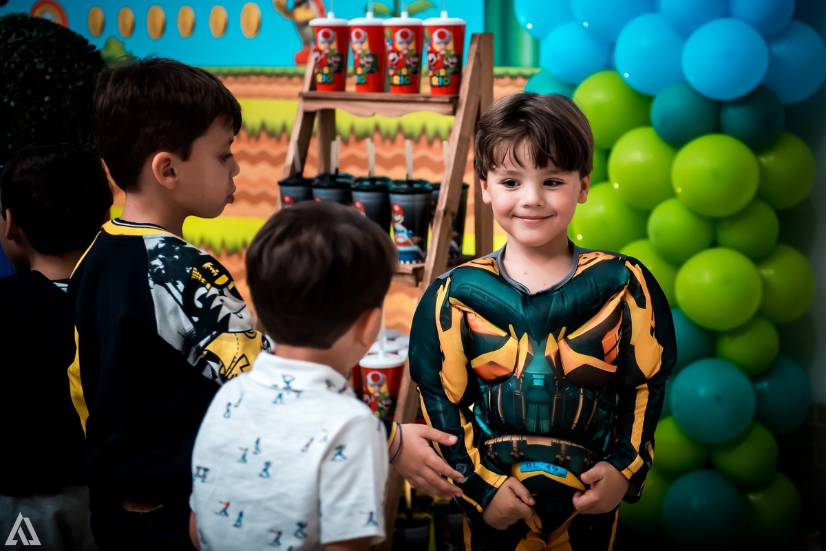 Aniversário Infantil Super Mario Bros Alex Jardim Fotografia Fotógrafo Resende Itatiaia Penedo Porto Real Quatis Barra Mansa Volta Redonda Buffet Pintou Alegria Meu Pé de Jambo La Belle Maison Lenas Buffet Salão de Festas