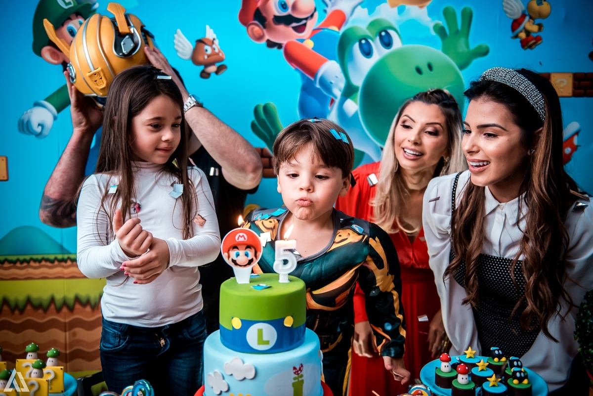 Aniversário Infantil Super Mario Bros Alex Jardim Fotografia Fotógrafo Resende Itatiaia Penedo Porto Real Quatis Barra Mansa Volta Redonda Buffet Pintou Alegria Meu Pé de Jambo La Belle Maison Lenas Buffet Salão de Festas
