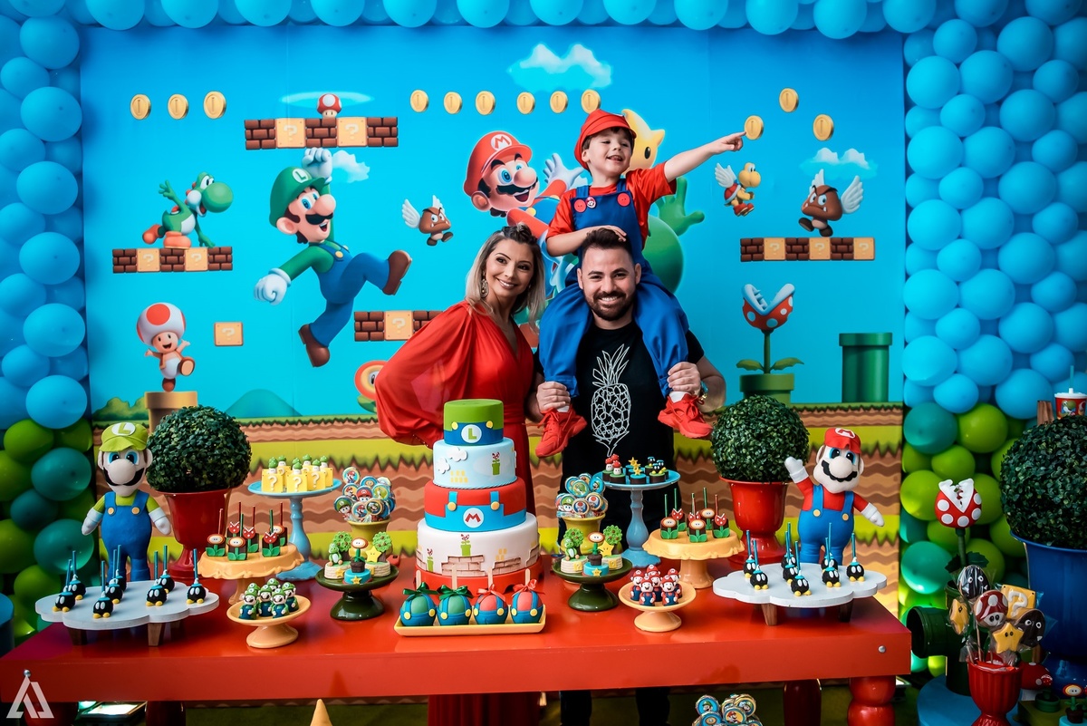 Aniversário Infantil Super Mario Bros Alex Jardim Fotografia Fotógrafo Resende Itatiaia Penedo Porto Real Quatis Barra Mansa Volta Redonda Buffet Pintou Alegria Meu Pé de Jambo La Belle Maison Lenas Buffet Salão de Festas