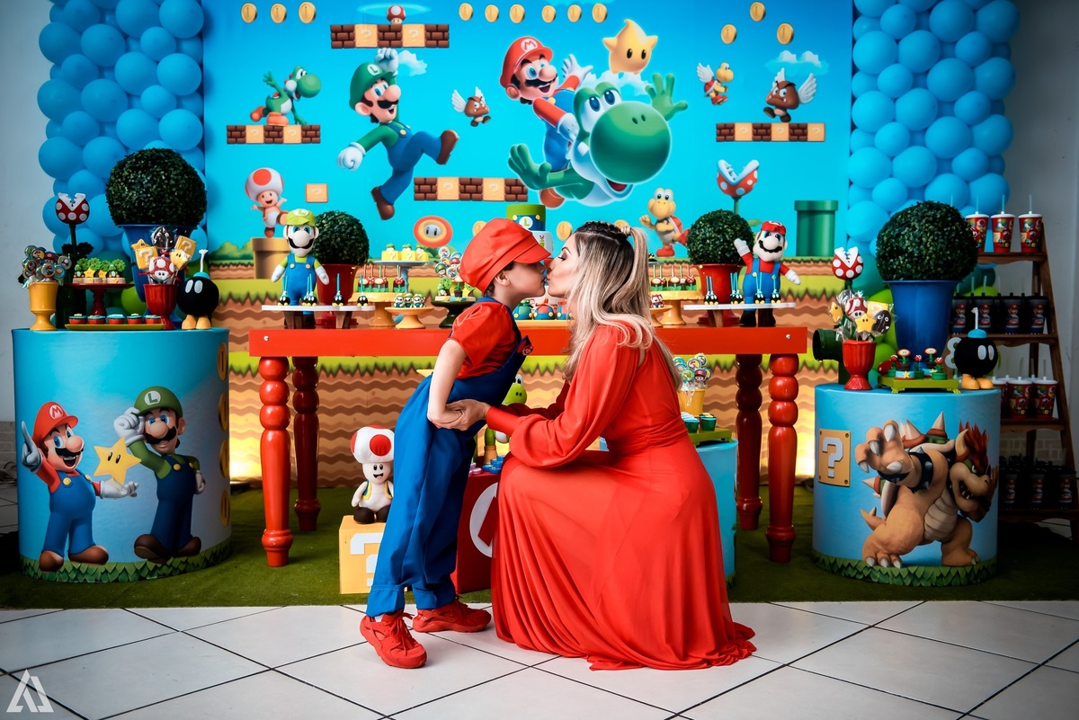 Aniversário Infantil Super Mario Bros Alex Jardim Fotografia Fotógrafo Resende Itatiaia Penedo Porto Real Quatis Barra Mansa Volta Redonda Buffet Pintou Alegria Meu Pé de Jambo La Belle Maison Lenas Buffet Salão de Festas