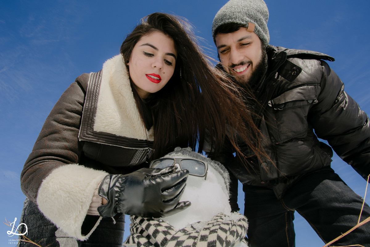 Nosso primeiro boneco de neve, Olaf que se cuide! rs