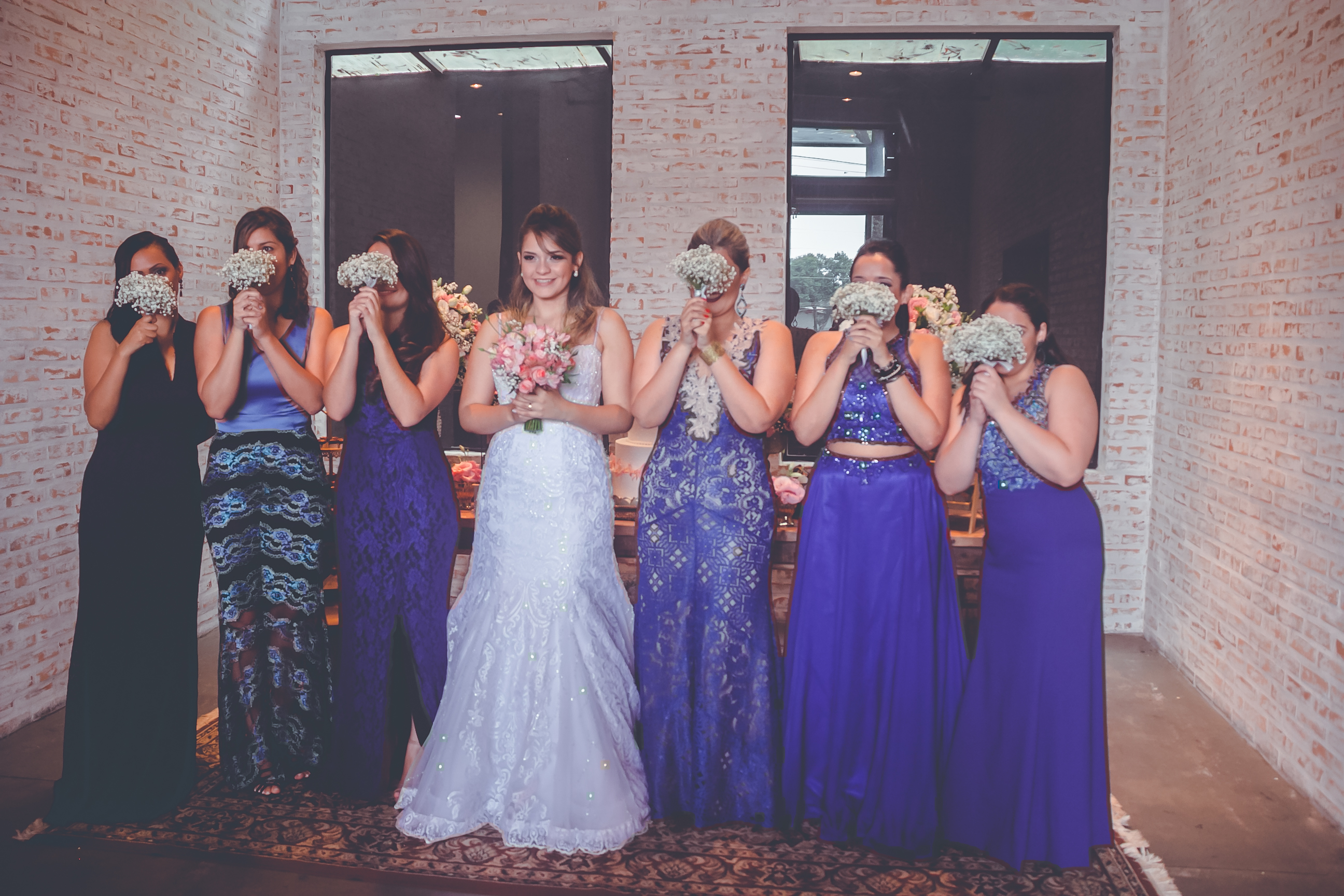 madrinhas com noivas poses