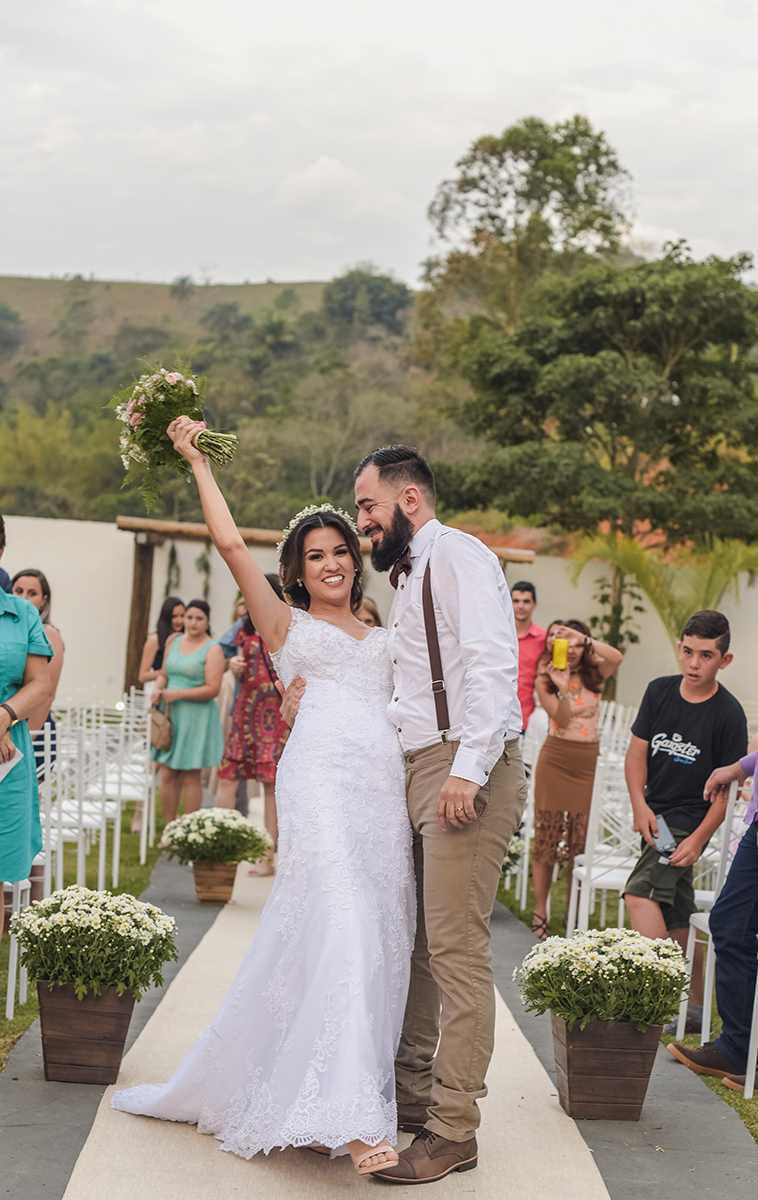 felicidade dos noivos