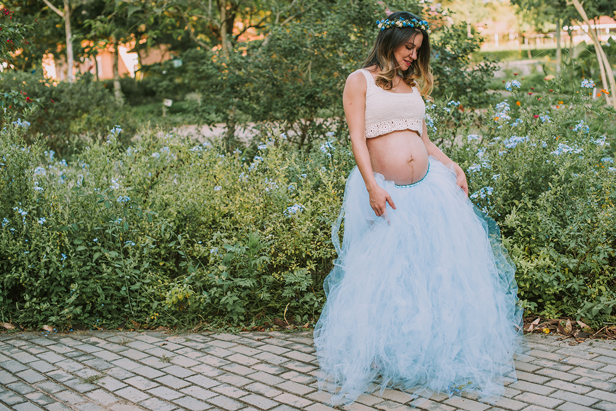 ensaio gestante saia tutu