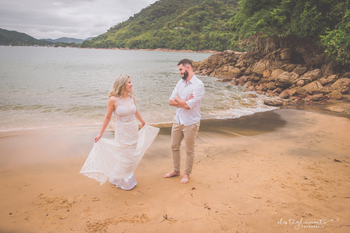 fotos pré wedding praia santa rita ubatuba 