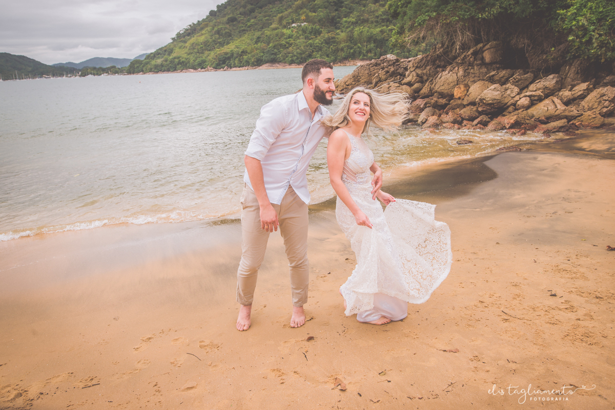 fotos pré wedding praia santa rita ubatuba 