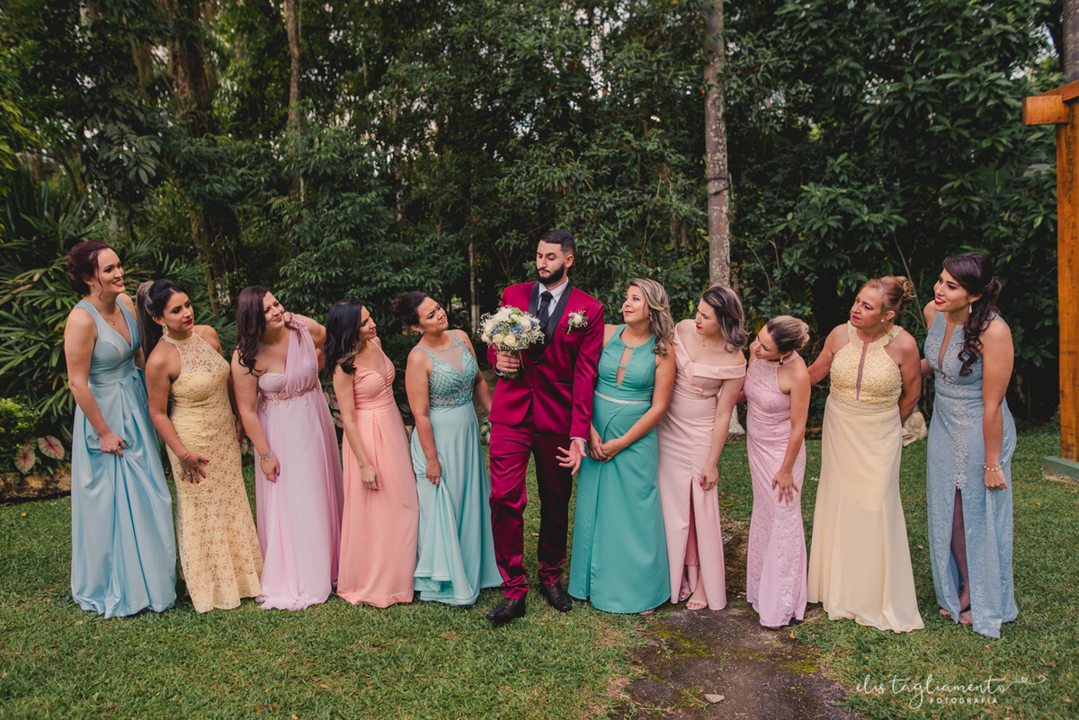 vestidos de madrinhas em tons pastéis