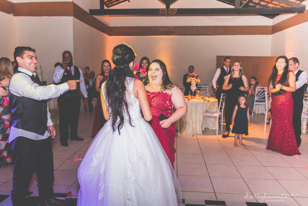 a escolhida no buquê 