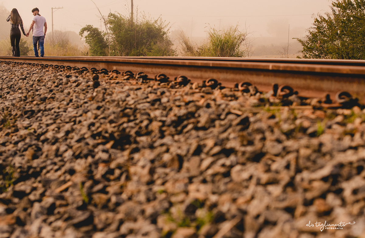 ensaio linha do trem