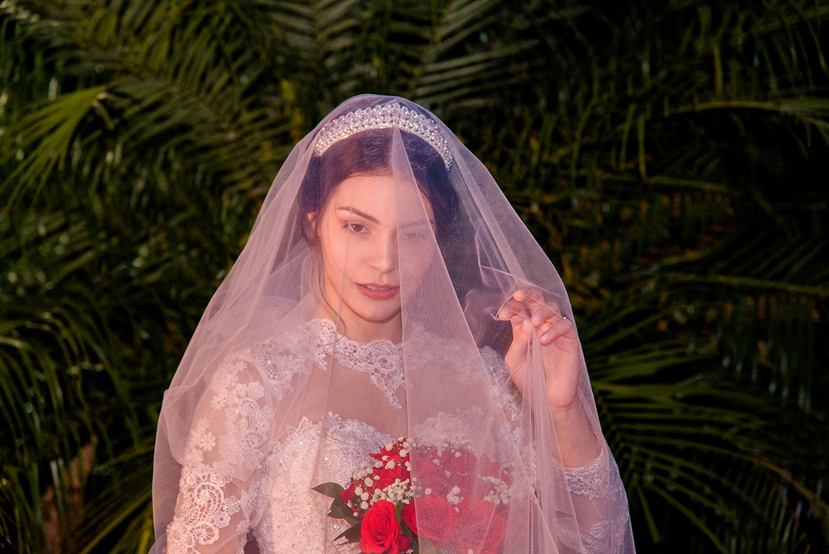 noiva parece uma pintura renascentista