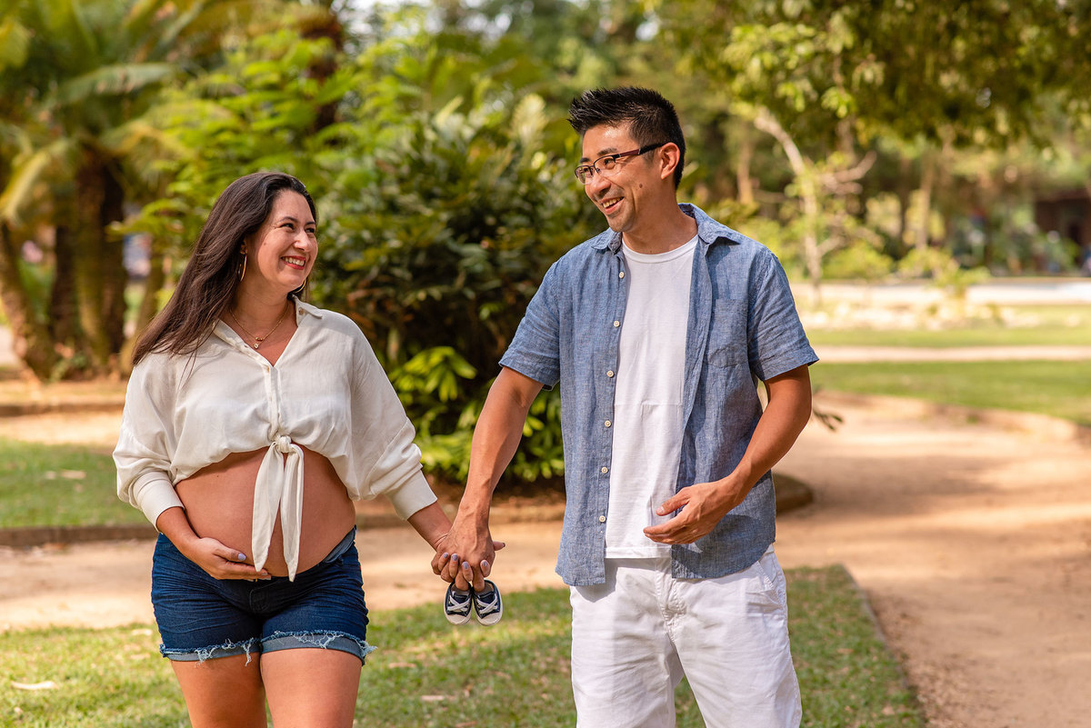 Ensaio Gestante com bike Parque da cidade São José dos Campos 