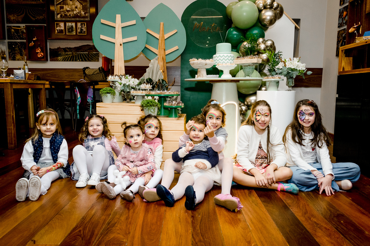 Festa infantil; Di Paolo; Gabi Zolet, Tiago Moschen, Palhaça Gominha, Seja Doce balões