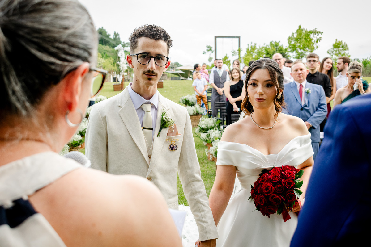 cerimônia de casamento ao ar livre