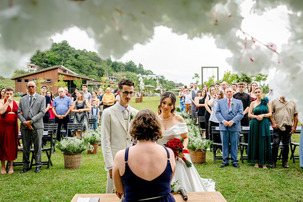cerimônia de casamento ao ar livre; 