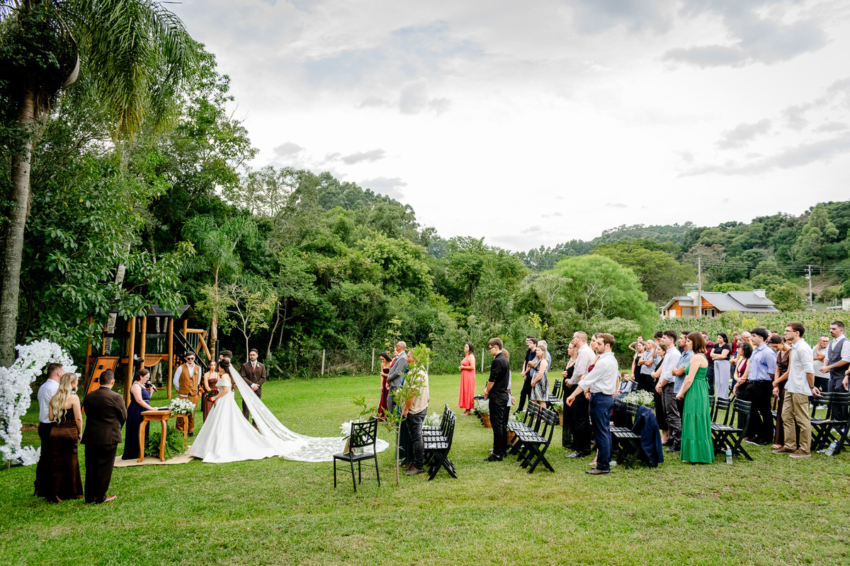 cerimônia de casamento ao ar livre; 