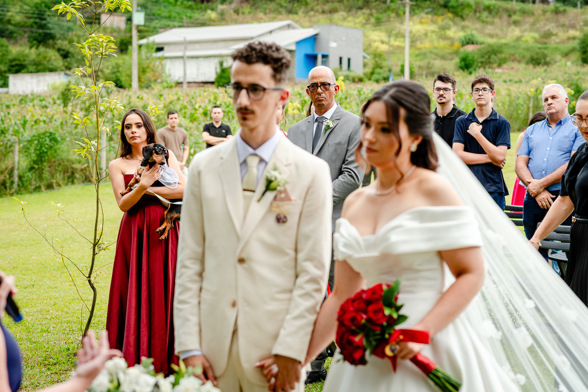 cerimônia de casamento ao ar livre