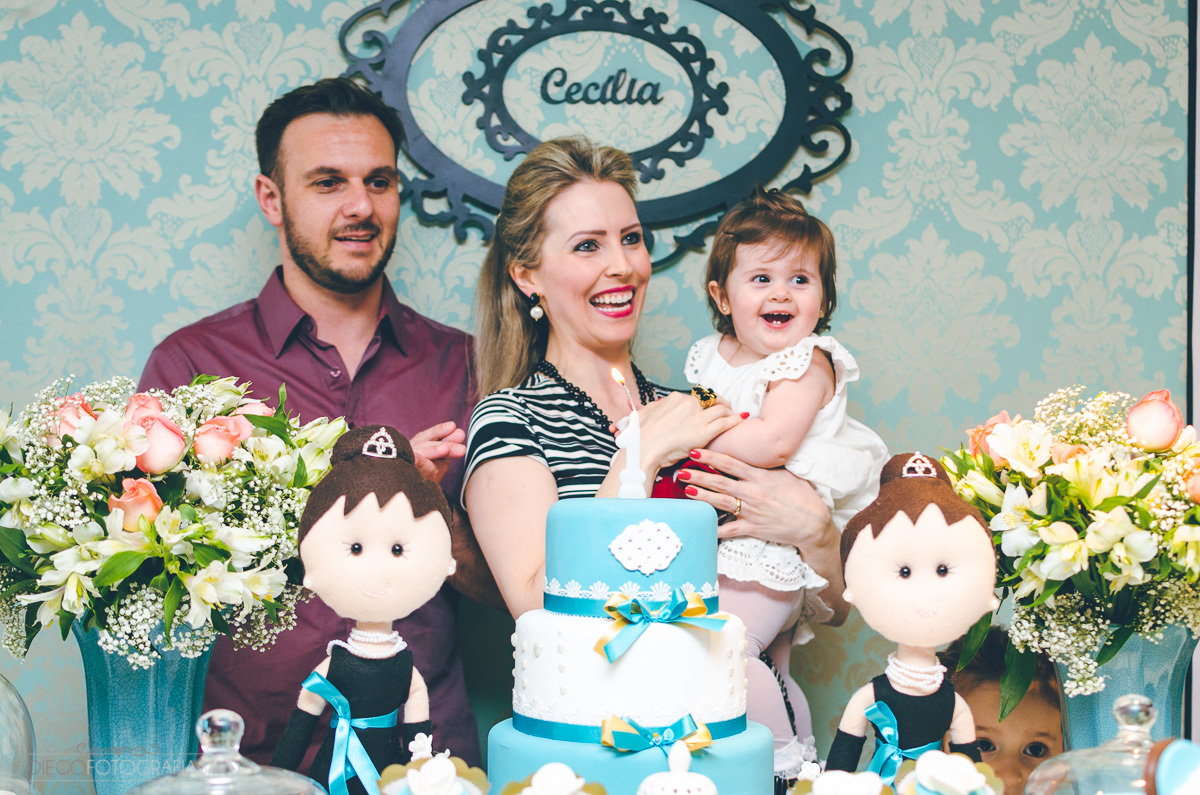 família festa infantil