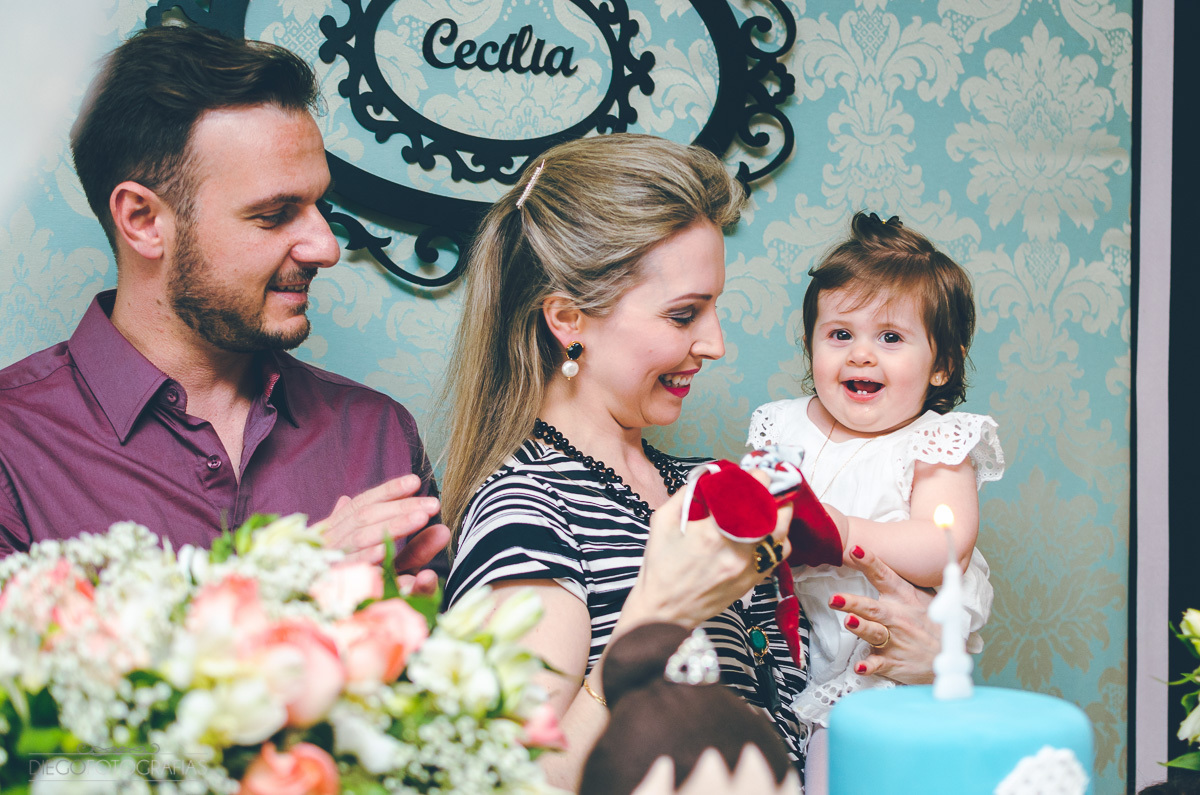 família festa infantil