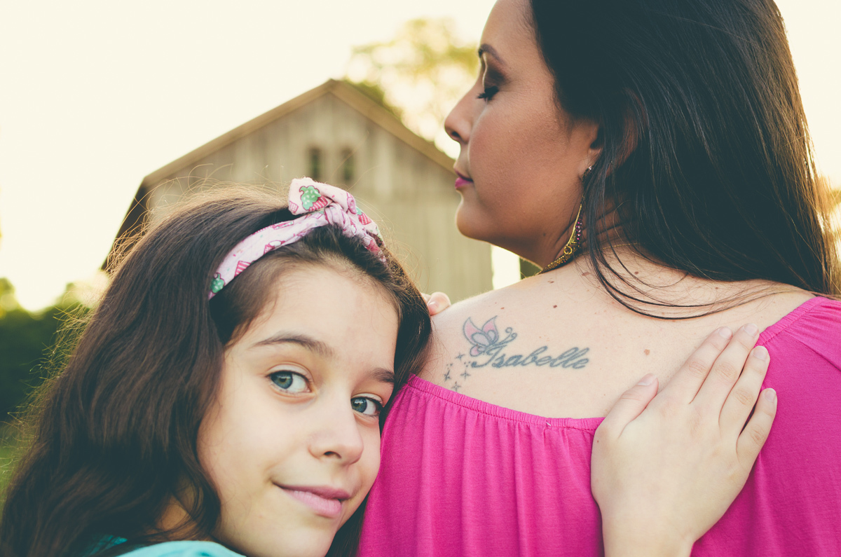mãe e filha tatuagem na pele