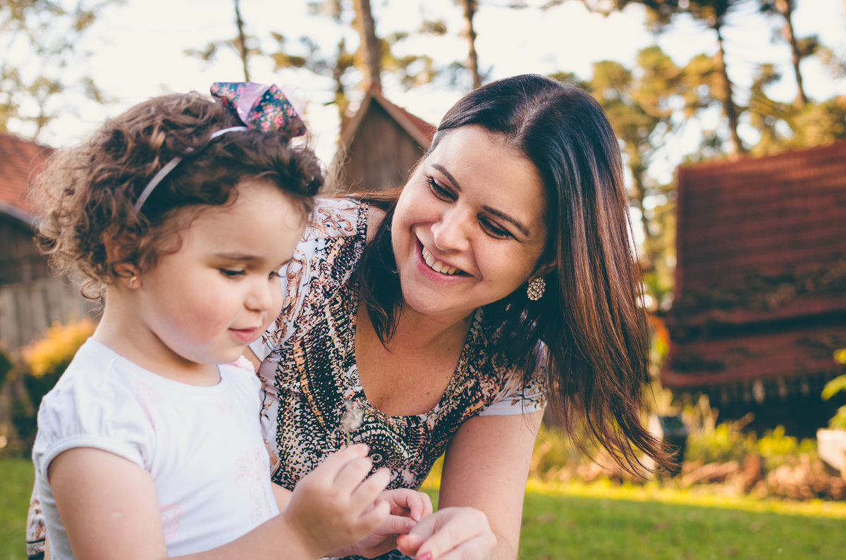 mãe e filha dente de leão
