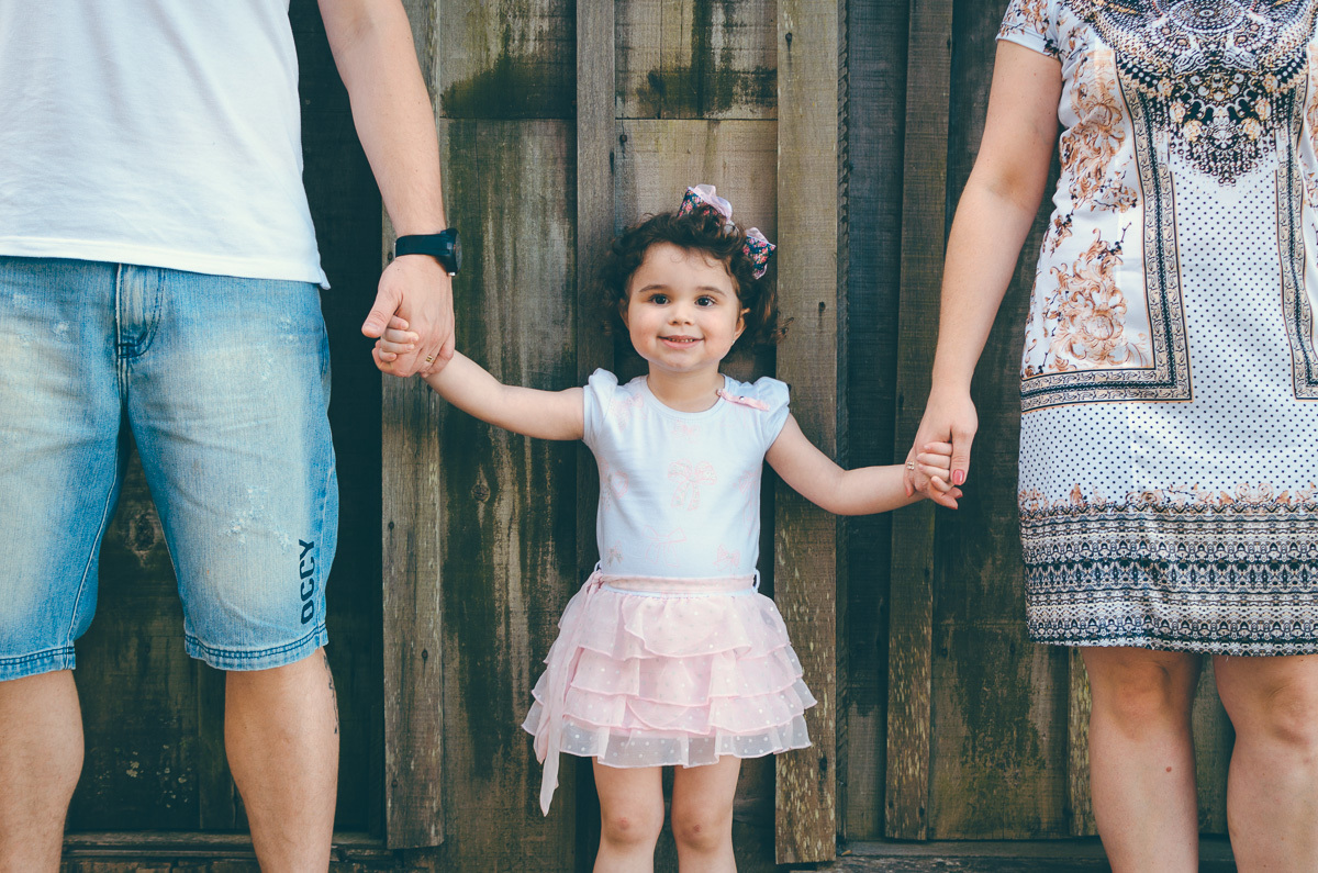 família de mãos dadas