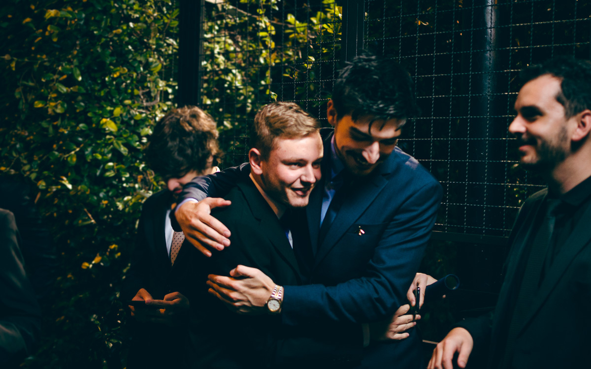 recepção amigos sinalizadores formatura