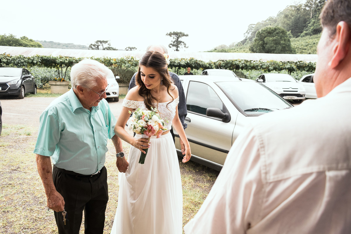 noiva chegando, boho chique, casamento diurno, casar de dia, casamento boho chique, ana dotto atelier