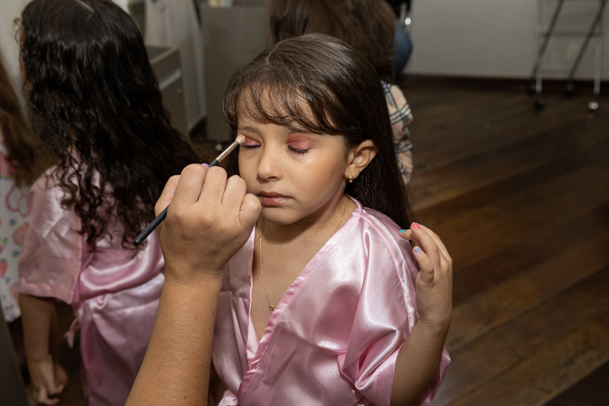 Aniversário no salão de beleza