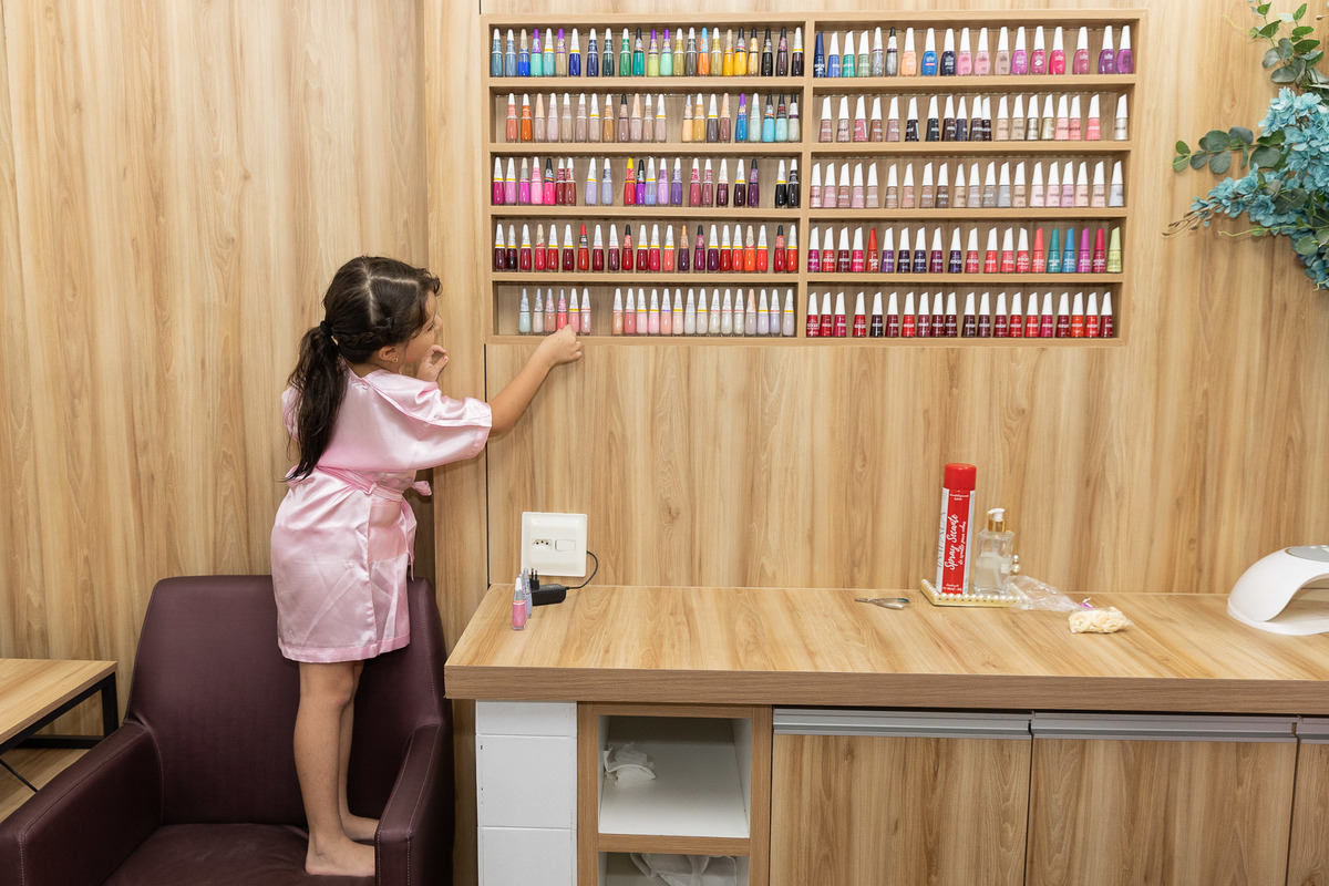 Aniversário no salão de beleza