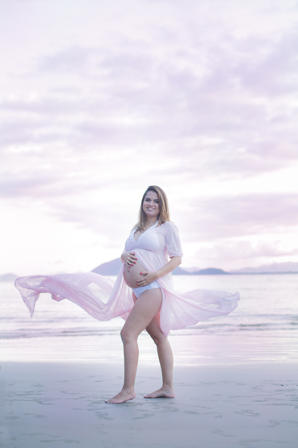 Ensaio Gestante na Praia