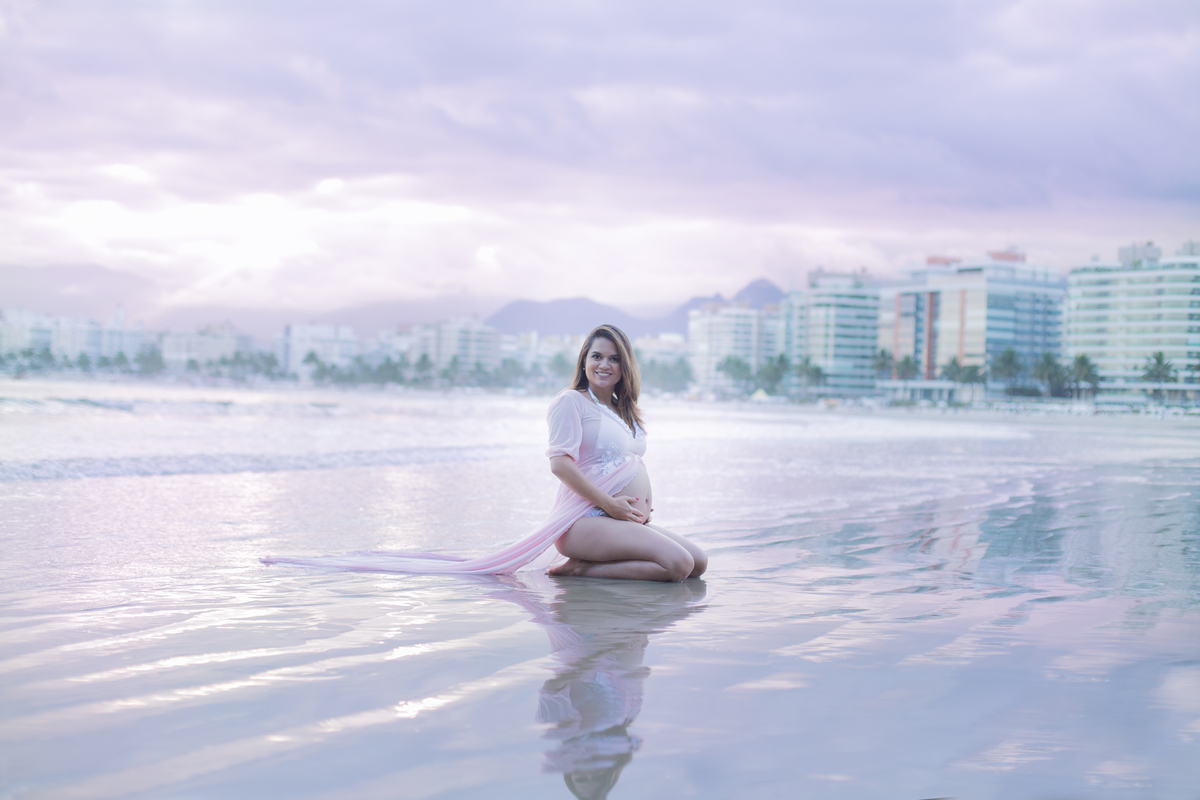 Ensaio Gestante na Praia