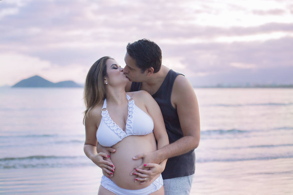 Ensaio Gestante na Praia