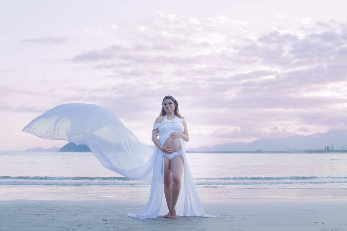 Ensaio Gestante na Praia