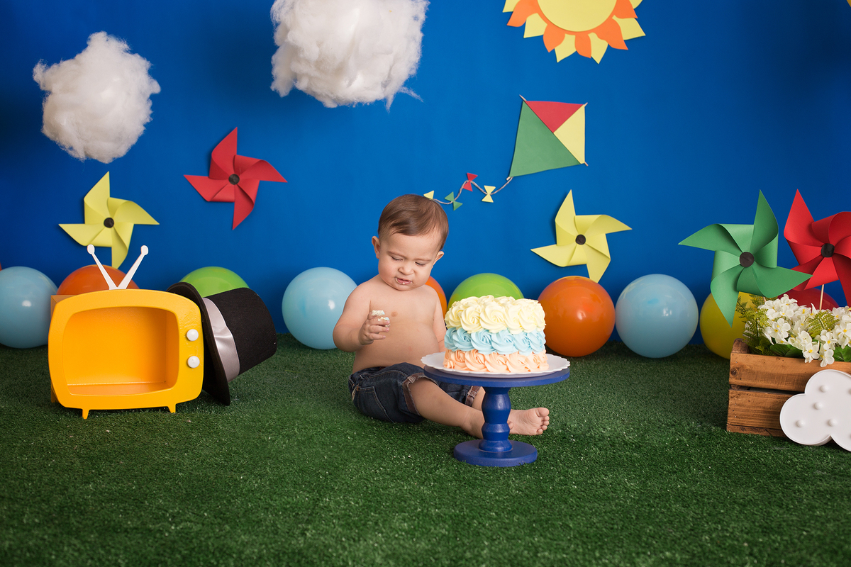 Ensaio Smash the Cake - Mundo Bita