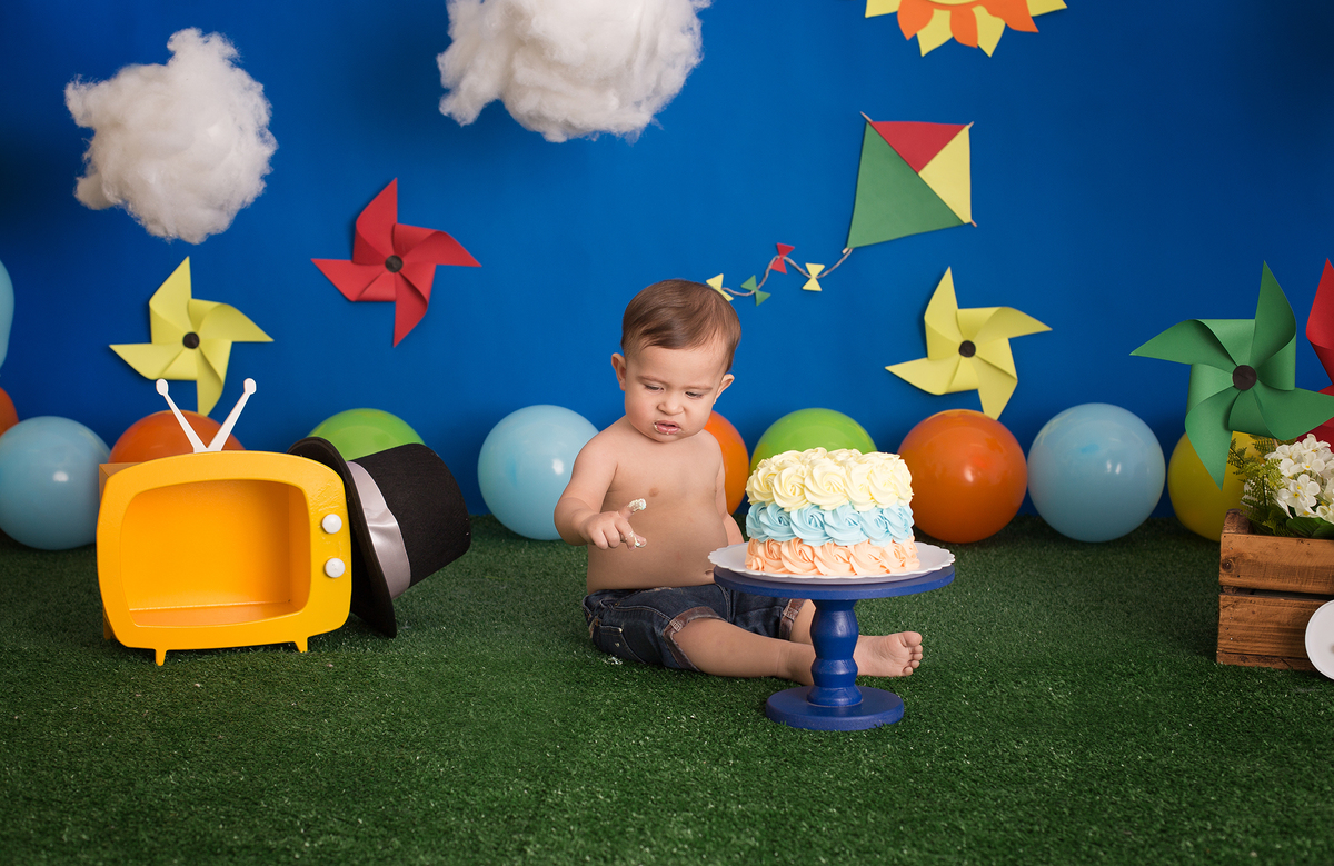 Ensaio Smash the Cake - Mundo Bita