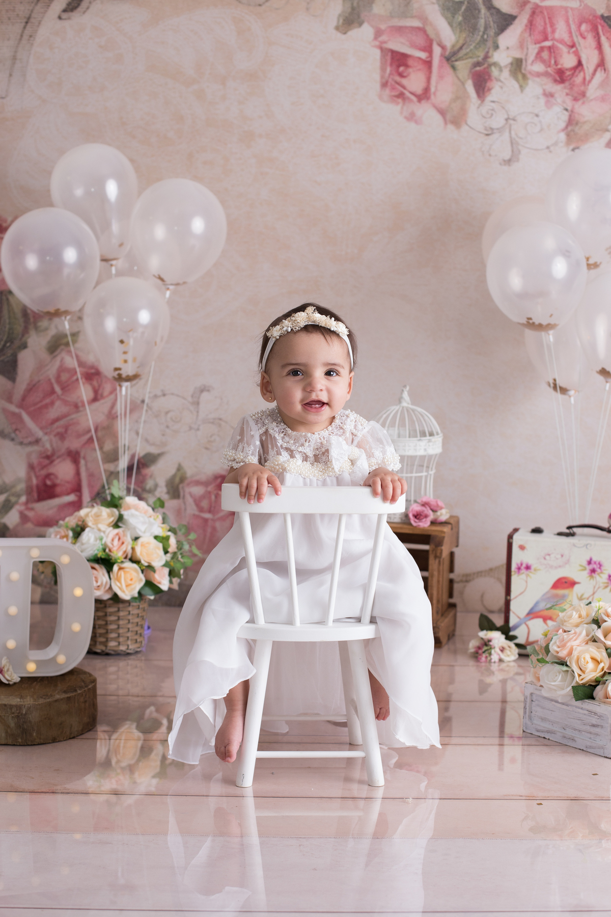 Ensaio Smash the Cake - Jardim Encantado