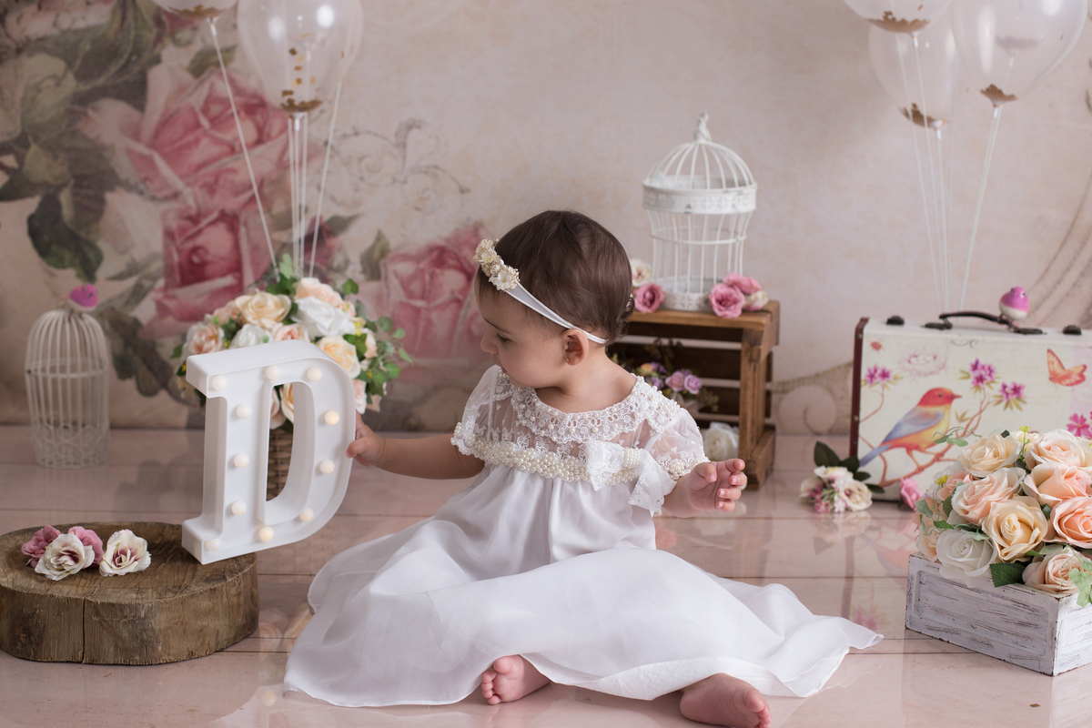 Ensaio Smash the Cake - Jardim Encantado