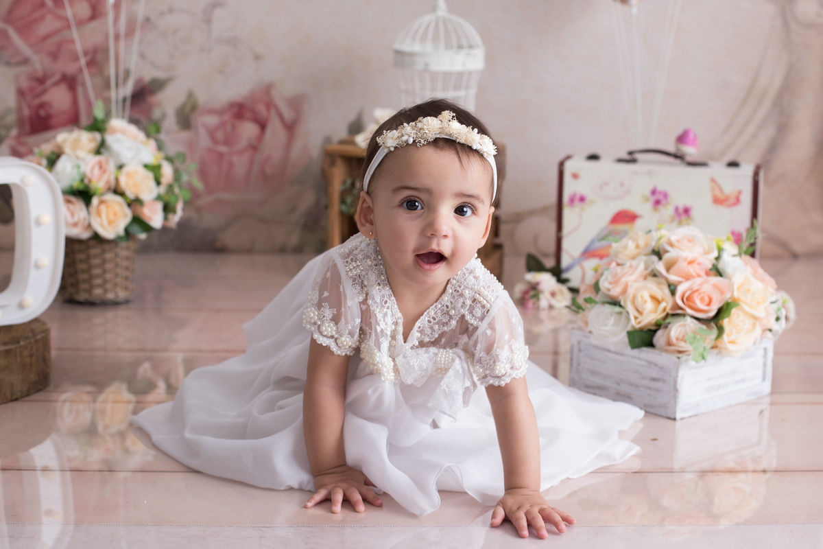 Ensaio Smash the Cake - Jardim Encantado